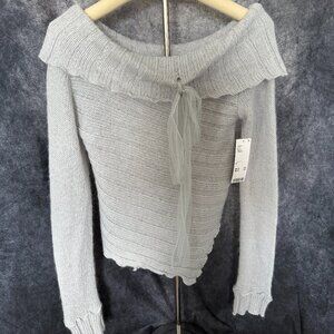 Kimchi Blue Fiona Off-The-Shoulder Sweater, Grey, Women's Medium